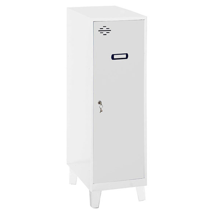 Vestiaire métallique 1015x300x500 - Gris/Bois - SIMON RACK - 8425437120718