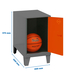 Vestiaire métallique monté 575x400x500 - Orange - SIMON RACK - 8425437121005