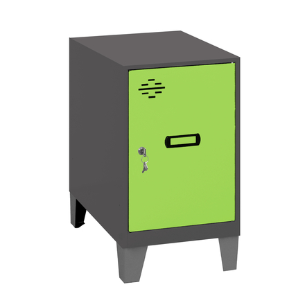 Vestiaire métallique 575x400x500 - Anthracite/Vert - SIMON RACK - 8425437121241