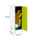 Vestiaire métallique monté 1015x400x500 - Bleu/Vert - SIMON RACK - 8425437121531