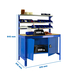 Kit établi Bricolage - 842x910x610 - 1 niveau Bleu/Bois - SIMON RACK - 8425437123177
