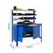 Kit établi Bricolage - 1555x1210x760 - 1 niveau Bleu/Bois - SIMON RACK - 8425437123191