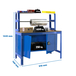 Kit établi Bricolage - 1445x910x760 - 1 niveau Bleu/Bois - SIMON RACK - 8425437123252