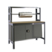 Kit établi Bricolage - 1445x1210x760 - 1 niveau Gris/Bois - SIMON RACK - 8425437123269