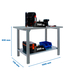 Kit établi mobile Bricolage - 830x1500x730 - 1 niveau Gris - SIMON RACK - 8425437124761