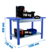 Kit établi mobile Bricolage - 830x1500x730 - 1 niveau Bleu - SIMON RACK - 8425437124839