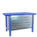 Kit établi mobile Bricolage - 830x1800x730 - 1 niveau Bleu - SIMON RACK - 8425437124914