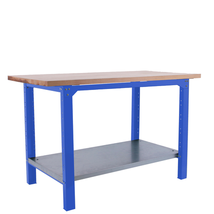 Kit établi mobile Bricolage - 865x1500x750 - 1 niveau Bleu - SIMON RACK - 8425437125010