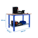 Kit établi mobile Bricolage - 865x1800x750 - 1 niveau Bleu - SIMON RACK - 8425437125034