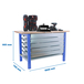 Kit établi mobile Bricolage - 865x1800x750 - 1 niveau Bleu - SIMON RACK - 8425437125157
