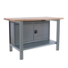 Kit établi mobile Bricolage - 865x1800x750 - 1 niveau Gris - SIMON RACK - 8425437125201