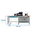 Kit établi mobile Bricolage - 865x2100x750 - 1 niveau Gris - SIMON RACK - 8425437125300