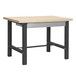 Kit établi mobile Bricolage - 865x1500x750 - 1 niveau Anthracite/Bois - SIMON RACK - 8425437125843