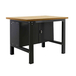 Kit établi mobile Bricolage - 865x1800x750 - 1 niveau Anthracite/Bois - SIMON RACK - 8425437125973