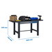 Kit établi mobile Bricolage - 830x1500x730 - 1 niveau Anthracite - SIMON RACK - 8425437126024