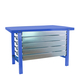 Kit établi mobile Bricolage - 830x1800x730 - 1 niveau Bleu - SIMON RACK - 8425437126123