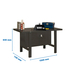 Kit établi mobile Bricolage - 830x1200x730 - 1 niveau Anthracite - SIMON RACK - 8425437126130