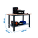 Kit établi mobile Bricolage - 865x1500x750 - 1 niveau Anthracite - SIMON RACK - 8425437126291