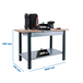 Kit établi mobile Bricolage - 865x1800x750 - 1 niveau Anthracite - SIMON RACK - 8425437126338