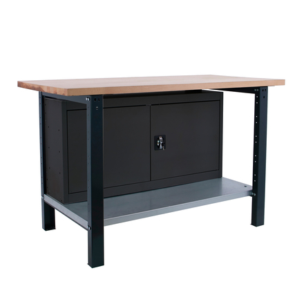 Kit établi mobile Bricolage - 865x1200x750 - 1 niveau Anthracite - SIMON RACK - 8425437126376