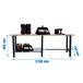 Kit établi mobile Bricolage - 865x2100x750 - 1 niveau Anthracite - SIMON RACK - 8425437126406