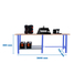 Kit établi mobile Bricolage - 865x2600x750 - 1 niveau Bleu - SIMON RACK - 8425437126482