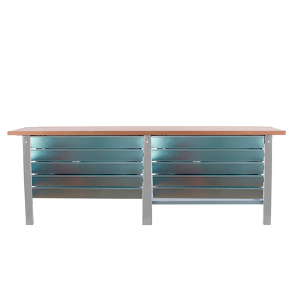 Kit établi mobile Bricolage - 865x2600x750 - 1 niveau Gris - SIMON RACK - 8425437126567