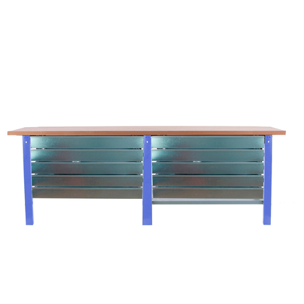 Kit établi mobile Bricolage - 865x2600x750 - 1 niveau Bleu - SIMON RACK - 8425437126574