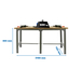 Kit établi mobile Bricolage - 865x2100x750 - 1 niveau Gris/Bois - SIMON RACK - 8425437126765