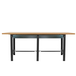 Kit établi mobile Bricolage - 865x2100x750 - 1 niveau Anthracite/Bois - SIMON RACK - 8425437126789