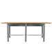 Kit établi mobile Bricolage - 865x2100x750 - 1 niveau Gris/Bois - SIMON RACK - 8425437126796