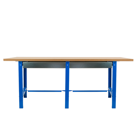 Kit établi mobile Bricolage - 865x2100x750 - 1 niveau Bleu/Bois - SIMON RACK - 8425437126802