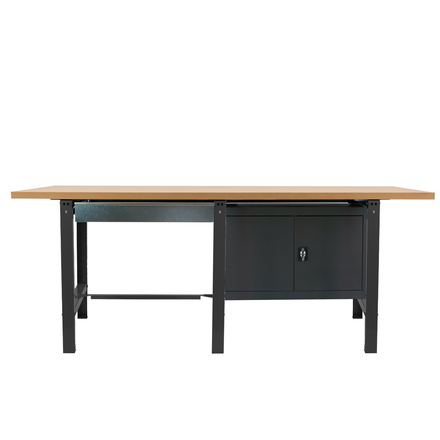 Kit établi mobile Bricolage - 865x2100x750 - 1 niveau Anthracite - SIMON RACK - 8425437126871