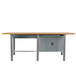 Kit établi mobile Bricolage - 865x2100x750 - 1 niveau Gris/Bois - SIMON RACK - 8425437126888