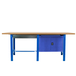 Kit établi mobile Bricolage - 865x2100x750 - 1 niveau Bleu/Bois - SIMON RACK - 8425437126895