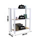 Rayonnage de bureau charge légère sans vis 1000x800x300 - 3 niveaux Blanc - SIMON RACK - 8425437127267