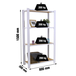 Rayonnage de bureau charge légère sans vis 1500x800x300 - 4 niveaux Blanc - SIMON RACK - 8425437127298