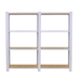 Rayonnage de bureau charge légère sans vis 1500x1600x300 - 4 niveaux Blanc - SIMON RACK - 8425437127304