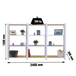 Rayonnage de bureau charge légère sans vis 1500x2400x300 - 4 niveaux Blanc - SIMON RACK - 8425437127311