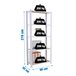 Rayonnage de bureau charge légère sans vis 2100x800x300 - 5 niveaux Blanc - SIMON RACK - 8425437127328