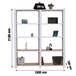 Rayonnage de bureau charge légère sans vis 2100x1600x300 - 5 niveaux Blanc - SIMON RACK - 8425437127427