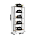 Rayonnage de bureau charge légère sans vis 2100x800x300 - 5 niveaux Gris - SIMON RACK - 8425437127533