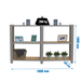 Rayonnage de bureau charge légère sans vis 1000x1600x300 - 3 niveaux Gris - SIMON RACK - 8425437127571