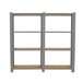 Rayonnage de bureau charge légère sans vis 1500x1600x300 - 4 niveaux Gris - SIMON RACK - 8425437127601