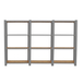 Rayonnage de bureau charge légère sans vis 1500x2400x300 - 4 niveaux Gris - SIMON RACK - 8425437127618