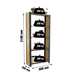 Rayonnage de bureau charge légère sans vis 2100x800x300 - 5 niveaux Gris - SIMON RACK - 8425437127625