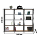 Rayonnage de bureau charge légère sans vis 2100x2400x300 - 5 niveaux Gris - SIMON RACK - 8425437127649