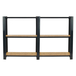 Rayonnage de bureau charge légère sans vis 1000x1600x300 - 3 niveaux Anthracite - SIMON RACK - 8425437127663