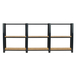 Rayonnage de bureau charge légère sans vis 1000x2400x300 - 3 niveaux Anthracite - SIMON RACK - 8425437127670