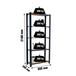 Rayonnage de bureau charge légère sans vis 2100x800x300 - 5 niveaux Anthracite - SIMON RACK - 8425437127717